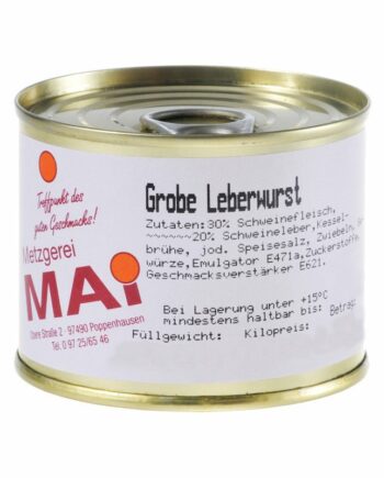Grobe Leberwurst Dose 200g
