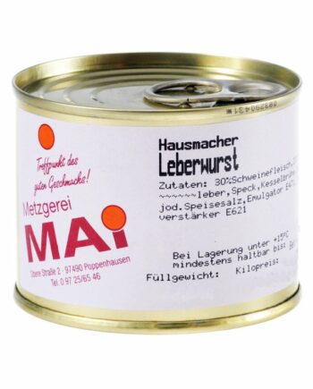 Hausmacher Leberwurst Dose 400g