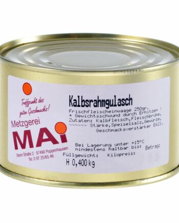 Kalbsrahmgulasch Fertiggericht 400g