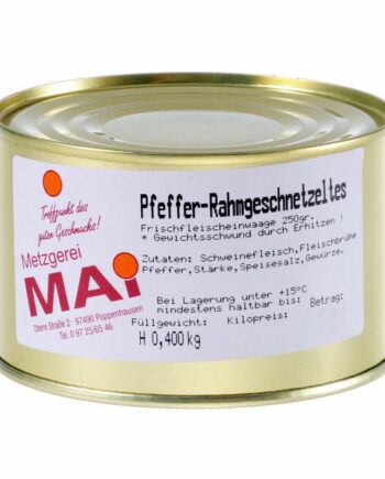 Pfefferrahm Geschnetzeltes vom Schwein Fertiggericht 400g